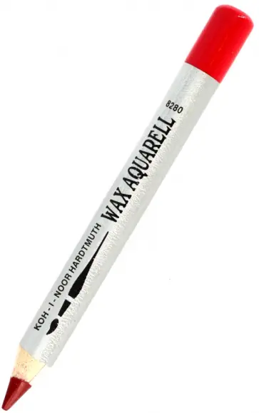 Карандаш восковой акварельный  карминовый красный обложка книги