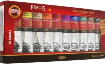 Краски масляные художественные Prague в тюбиках, 10 цветов обложка книги