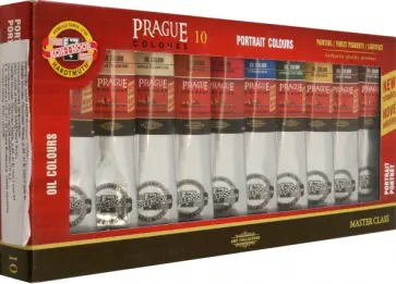 Краски масляные художественные Prague Portrait в тюбиках, 10 цветов обложка книги