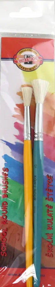 Набор кистей круглых, коза №8 №12, 2 штуки Набор кистей круглых, коза №8 №12, 2 штуки обложка книги