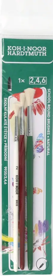 Набор кистей круглых, коза, № 2, 4, 6, 3 штуки Набор кистей круглых, коза, № 2, 4, 6, 3 штуки обложка книги