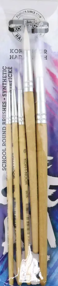 Набор кистей круглых из синтетического волокна №2, №4, №6, №10, №12, 5 штук Набор кистей круглых из синтетического волокна №2, №4, №6, №10, №12, 5 штук обложка книги