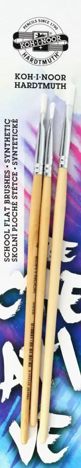 Набор кистей плоских из синтетического волокна №2, №4, №6, 3 штуки Набор кистей плоских из синтетического волокна №2, №4, №6, 3 штуки обложка книги