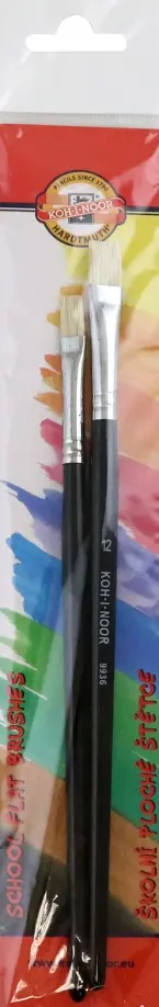 Набор кистей плоских из щетины №8, №12, 2 штуки Набор кистей плоских из щетины №8, №12, 2 штуки обложка книги