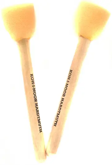 Набор кистей поролоновых, 2 штуки Набор кистей поролоновых, 2 штуки обложка книги