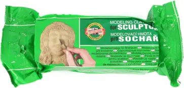 Пластилин скульптурный твердый, телесный, 550 г обложка книги