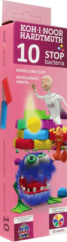 Пластилин Stop Bacteria, 10 цветов обложка книги