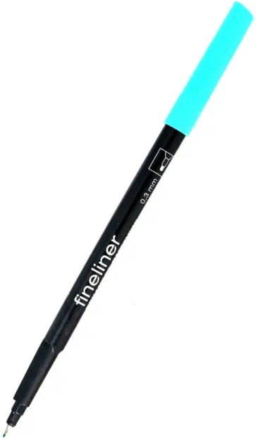 Линер Fineliner, бирюзовый обложка книги