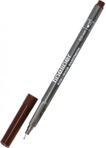 Линер Fineliner, коричневый обложка книги