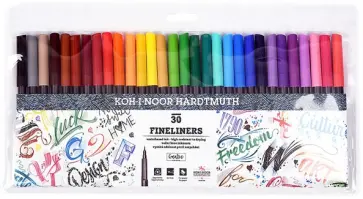 Набор линеров Fineliners, 30 цветов обложка книги