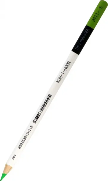 Маркер-текстовыделитель сухой, неоновый зеленый обложка книги