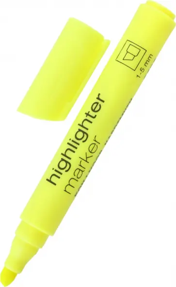 Маркер-текстовыделитель, желтый обложка книги