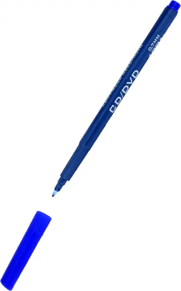 Маркер перманентный, синий обложка книги