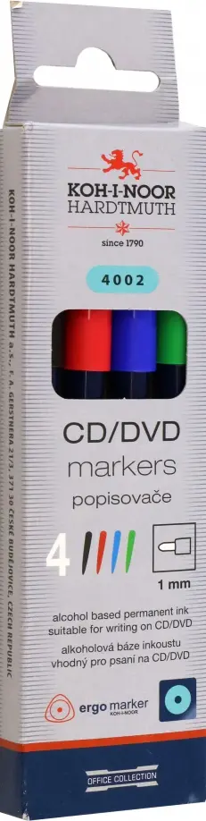 Набор маркеров перманентных, 4 цвета обложка книги