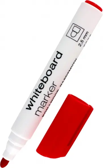 Маркер для белой доски, красный обложка книги