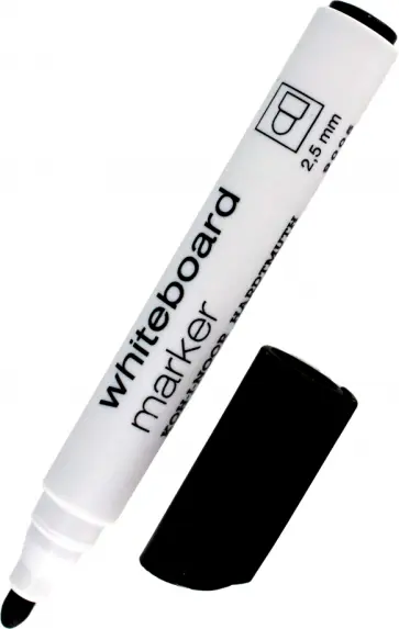 Маркер для белой доски, черный, 2,5 мм обложка книги