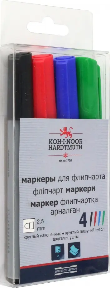 Набор маркеров для флипчарта 1405, 4 цвета обложка книги
