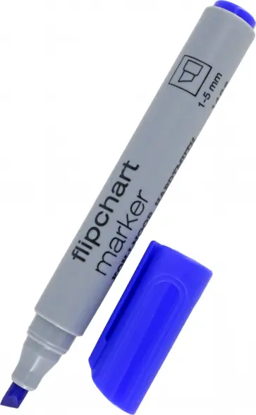 Маркер для флипчарта, синий обложка книги