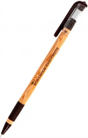 Ручка шариковая Wooden Design, синяя обложка книги