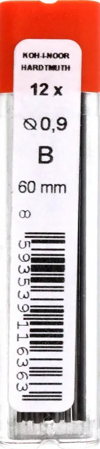 Стержни для механических карандашей, В, 12 штук обложка книги