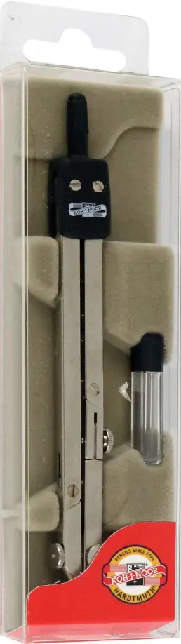 Циркуль металлический 6901, с запасным грифелем Циркуль металлический 6901, с запасным грифелем обложка книги