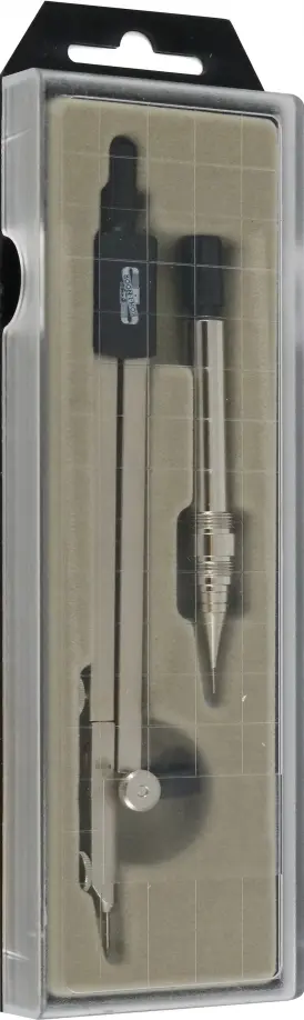 Циркуль металлический с механическим карандашом Циркуль металлический с механическим карандашом обложка книги