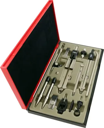 Набор чертежный профессиональный 9452, 13 предметов Набор чертежный профессиональный 9452, 13 предметов обложка книги