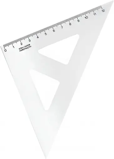 Угольник 45/141, прозрачный, пластиковый Угольник 45/141, прозрачный, пластиковый обложка книги