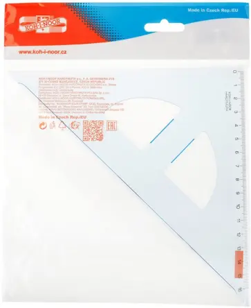 Угольник 45/177, прозрачно-синий пластиковый Угольник 45/177, прозрачно-синий пластиковый обложка книги