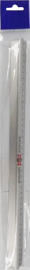 Линейка, 40 см, с держателем, металлическая Линейка, 40 см, с держателем, металлическая обложка книги