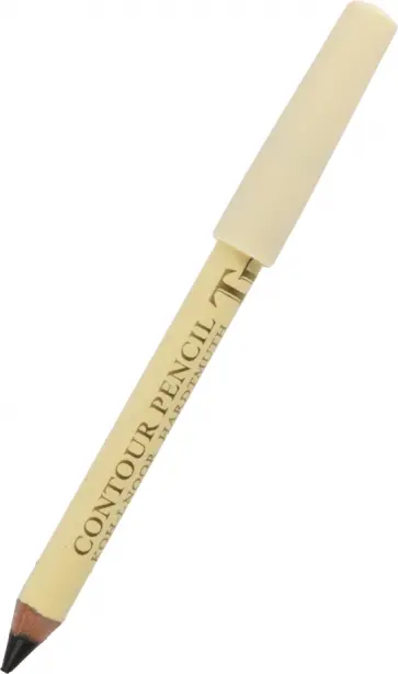 Карандаш контурный, черный, белый корпус обложка книги