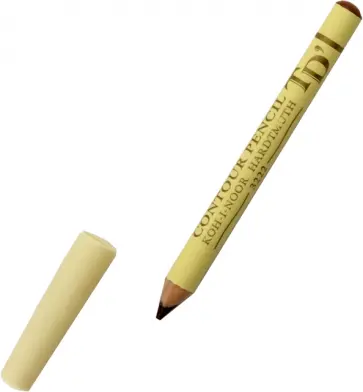 Карандаш контурный, коричневый, белый корпус обложка книги