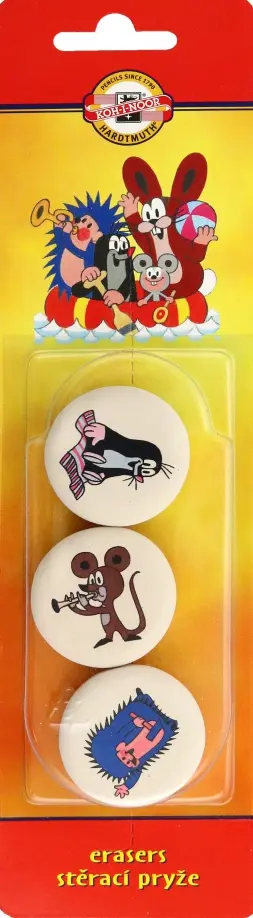 Ластик мягкий круглый Mole, для карандашей 3В-3Н, 3 штуки Ластик мягкий круглый Mole, для карандашей 3В-3Н, 3 штуки обложка книги