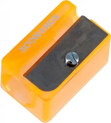 Точилка для толстых карандашей, одинарная, в ассортименте обложка книги