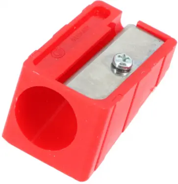 Точилка пластиковая одинарная 032, в ассортименте обложка книги