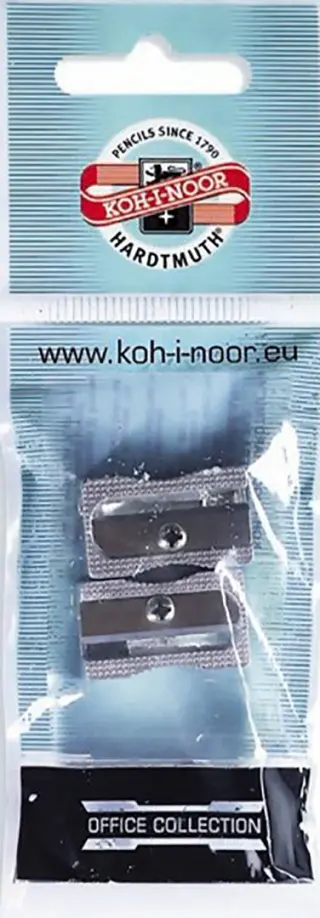 Набор точилок металлических одинарных, 2 штуки обложка книги