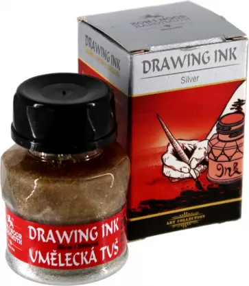 Тушь индийская, серебро обложка книги