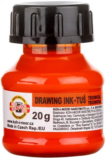 Тушь акриловая плакатная, оранжевая обложка книги