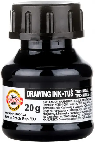 Тушь акриловая плакатная, черная обложка книги