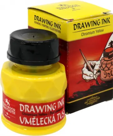 Тушь индийская, хром желтый обложка книги