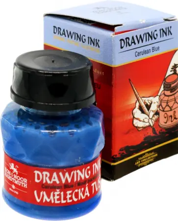 Тушь индийская, церулеум синий обложка книги