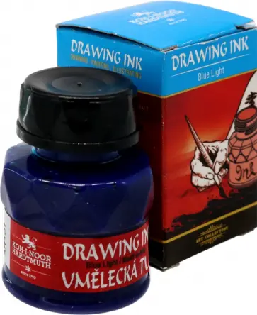 Тушь индийская, синий светлый обложка книги