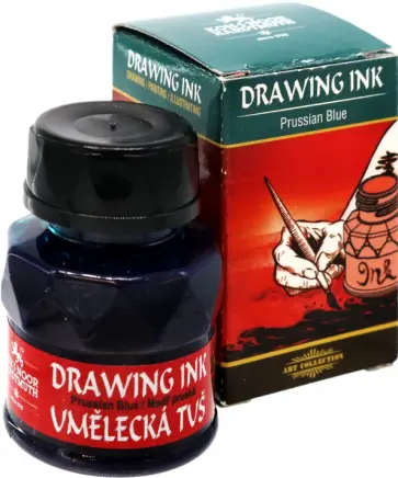 Тушь индийская, берлинская лазурь обложка книги