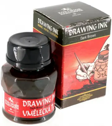 Тушь индийская, коричневый темный обложка книги