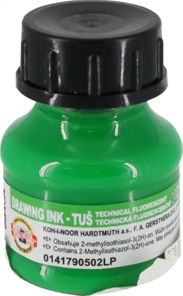 Тушь акриловая плакатная, зеленая неоновая обложка книги