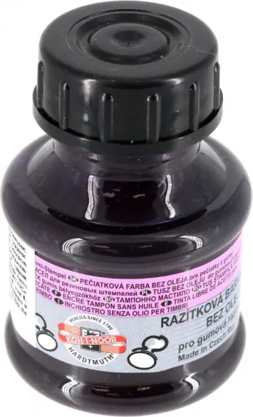 Краска штемпельная, фиолетовая, 50 гр. обложка книги