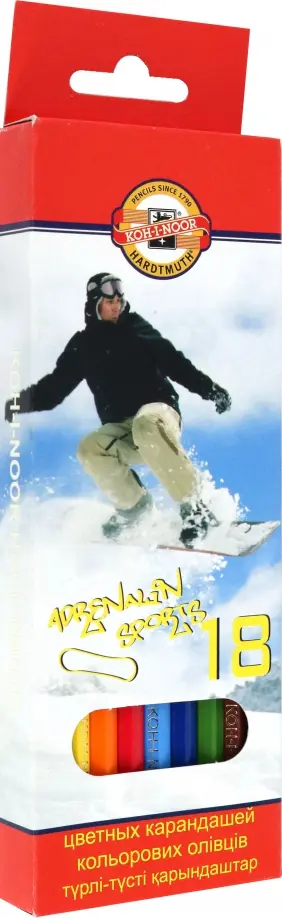 Карандаши цветные Sport, 18 цветов обложка книги