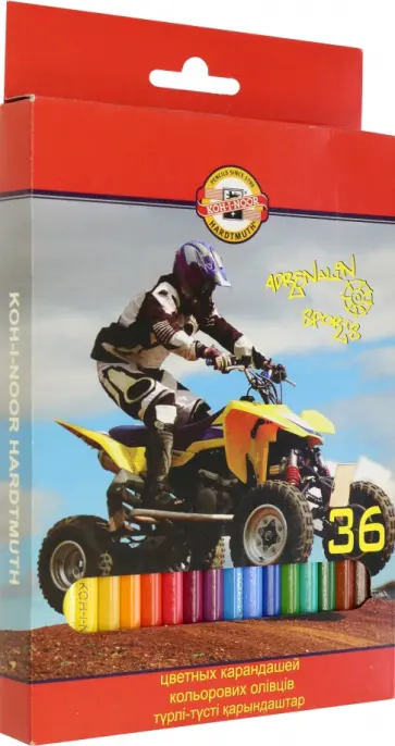Карандаши цветные Sport, 36 цветов обложка книги