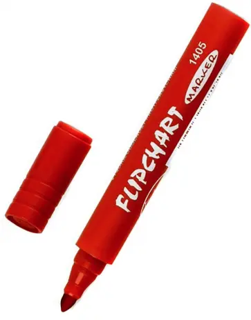 Маркер для флипчарта 1405, красный обложка книги