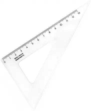 Угольник 60/160, прозрачный, пластиковый Угольник 60/160, прозрачный, пластиковый обложка книги